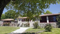 Un aspecto do exterior do Ecomuseo Pazo de Arxeriz, no municipio do Savi�ao