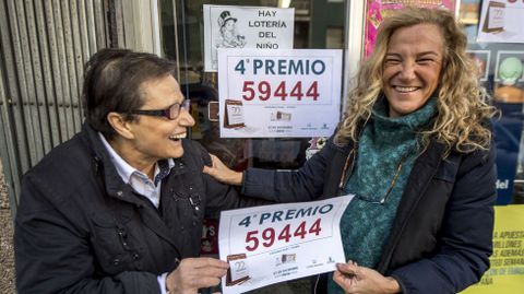 El 59.444, cuarto premio del Sorteo Extraordinario de la Loter�a de Navidad, ha sido vendido en parte en el establecimiento de prensa y loter�a de Pilar D�az en Toledo, que por tercer a�o consecutivo ha repartido suerte