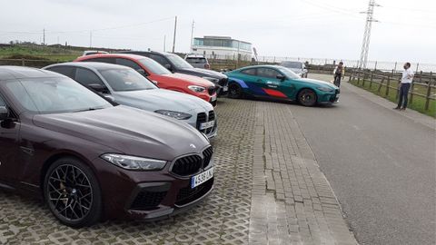Varios de los modelos de la gama M de BMW que fue presentada recientemente por Triocar en Gij�n.