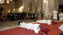 Ordenaci�n de dos sacerdotes en la catedral de Mondo�edo el pasado mes de noviembre. 