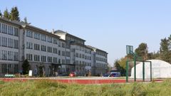 Fachada trasera del Hospital de Calde, en Lugo