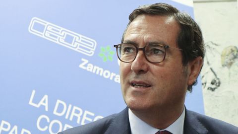 El presidente de la CEOE, Antonio Garamendi