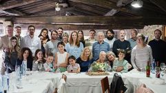 Marisa Castro reuni a su familia en Allariz para festejar su centenario.