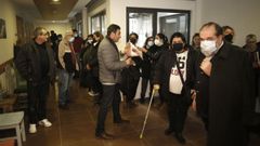 Reuni�n de los familiares de los usuarios de la residencia con el alcalde de Foz