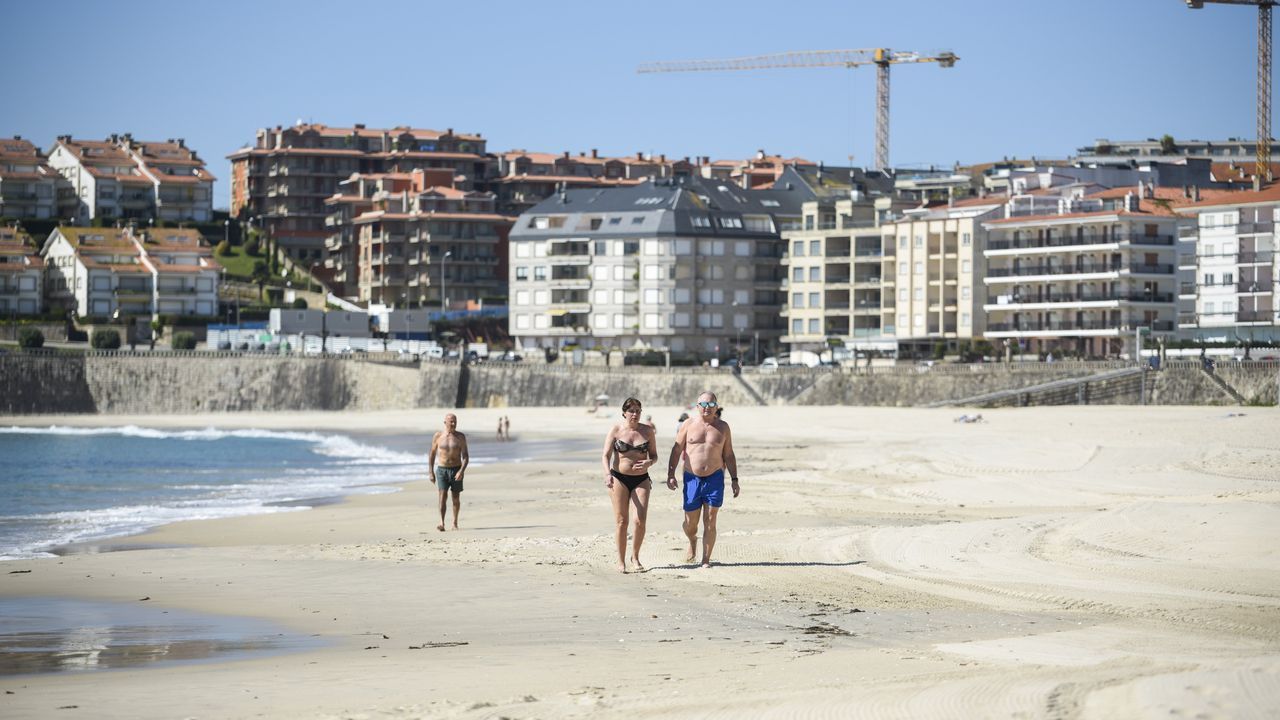 Una anomalía térmica de hasta ocho grados eleva las temperaturas por encima de los veinte en gran parte de Galicia