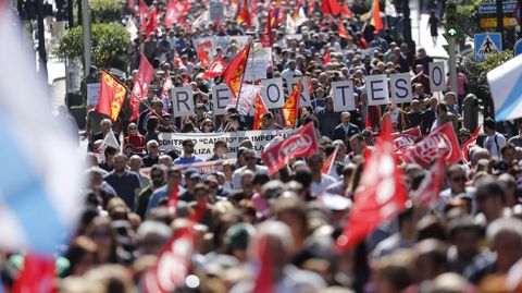 Manifestación central en Vigo