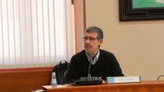 Iago Tabars, en el Parlamento de Galicia.