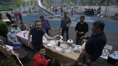 San Xo�n en la plaza El�ptica de A Coru�a