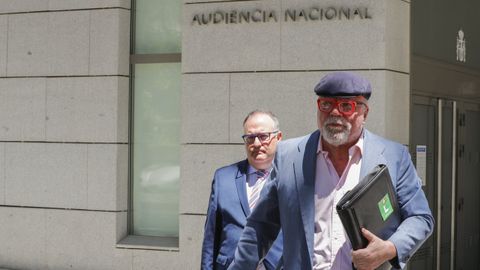 Villarejo a su salida de la Audiencia Nacional tras declarar ante el juez Garca Castelln el pasado 1 de junio