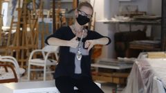 La pintora Gosia Trebacz sufre covid persistente