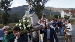 Fiestas, misa y procesi�n hoy en honor de la virgen de Loreto en la  Capilla de San Roqui�o de T�llara