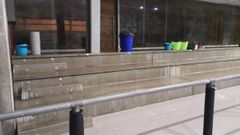 Inundaciones en el pabell�n de Marc�n