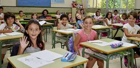 Una de las clases del colegio Pedrosa Latas de Celeiro hace unos das, cuando comenz el nuevo curso escolar. 