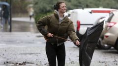 El viento que trae un temporal a Ferrol