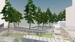 Recreaci�n idealizada del futuro aspecto del Mirador da Peixeira tras su reforma