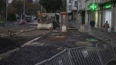Estado de la obra de Pastoriza ayer