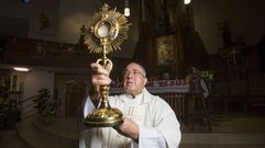 Garc�a Gondar, en una imagen tomada cuando cumpli� 55 a�os de sacerdote