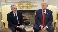 El primer ministro canadiense, Mark Carney, y el presidente de EE.UU., Donald Trump, durante su reunin en la Casa Blanca