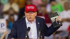 Donald Trump durante un mitin 