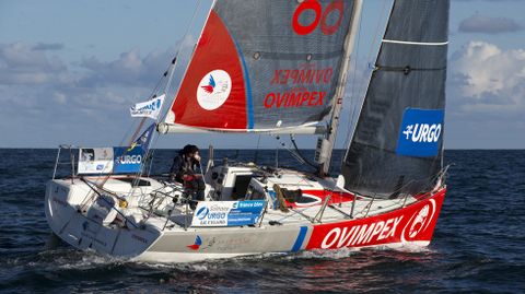 Anthony Marchand (Ovimpex-Secours Populaire) en la primera etapa de La Solitaire