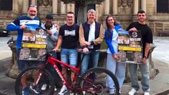 Presentaci�n del Duatl�n Cros Vila de Celanova, con integrantes del Concello, Escolas Deportivas y el Club Ciclista Terras de Celanova