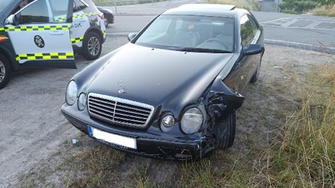 Veh�culo implicado en el accidente en Celanova