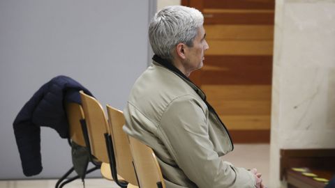 El principal acusado, en su comparencia en la Audiencia Provincial.