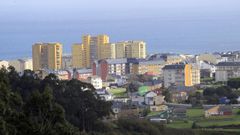 El primer t�rmino de la imagen, el barrio de Marz�n, donde est� la R�a Catro Calles