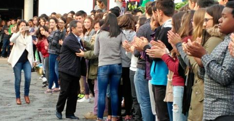Reciente homenaje de despedida a Nemesio Rodr�guez. 