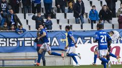 Toch celebra su gol ante el Valladolid