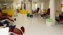 Una sala del hospital situado en Burela, en una imagen de archivo