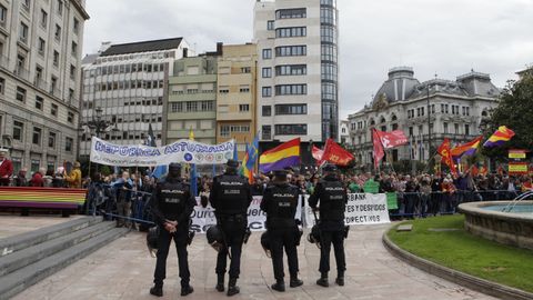 La protesta republicana en Oviedo