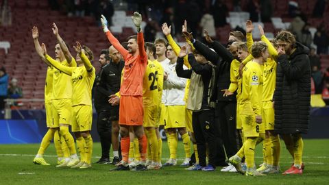 Los jugadores del Bodo Glimt, celebrando el pase a las eliminatorias de la Champions League.