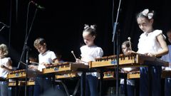 Alumnos de la Escuela Municipal de M�sica pusieron ritmo a la sesi�n verm� de las fiestas de Monte Alto