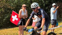 Marcos Rodr�guez en una de las pruebas del campeonato celebrado en Monteceneri