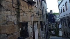 Calle Perigos, en el Casco Vello de Vigo. 