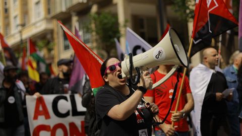 Manifestaci�n del 1 de Mayo en A Coru�a