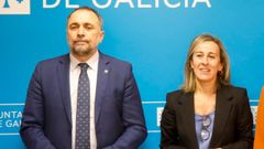 Julio Garc�a Comesa�a y Ethel V�zquez en una imagen del 2023, como conselleiros de Sanidade e Infraestruturas