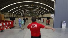 El pabelln 2 del Ifevi se utiliz en otras dosis de la vacuna para gestionar las largas colas