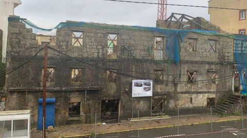 Derribarán parte del edificio donde se construye la residencia de Guitiriz