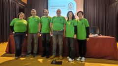De izquierda a derecha,�Mar�a Jose Fern�ndez, Manuel Alonso,�Juan Carlos Pardo,�Carlos Berm�dez, Eva Mar�a Navia y Catalina Lombardero