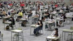 Primer d�a de selectividad en Galicia, en im�genes