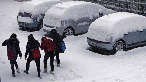 Temporal de nieve en Pamplona