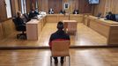 El procesado, este martes, sentado ante el tribunal de la Audiencia Provincial de Lugo.