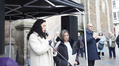 La concejala de Muller, �ngeles Novo, durante los discursos oficiales