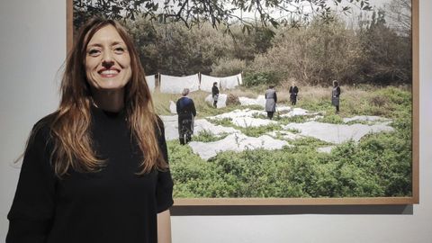 Amado, con la fotografa Clareo del proyecto Lavadoiro 