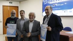 �ngel Mart�nez, Pablo Sanmart�n, Rosendo Fern�ndez y Rogelio Fern�ndez en la presentaci�n del encuentro Inspiro, en Expourense.