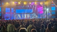 Imagen de archivo de la orquesta Olympus en las fiestas de O Val
