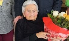 Casilda Our�ns, cuando cumpli� los cien a�os.