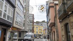 Las luces navideas ya estn instaladas en el centro de Malpica desde esta semana